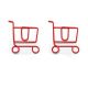shopping cart decorative paper clips, fun shaped paper clips