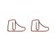 sneakers shaped paper clips, sports shoe promotional paper clips