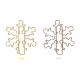 snowflake decorative paper clips, custom shaped paper clips for gifts & documents