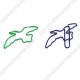 eagle shaped paper clips, hawk decorative paper clips