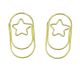star decorative paper clips, gold shaped paper clips,