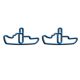 steamship decorative paper clips, vehicle shaped paper clips
