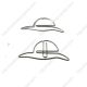 sunhat decorative paper clips, hat shaped paper clips for gifts & office