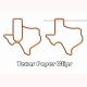 Texas shaped paper clips, map decorative paper clips for gifts & education