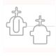 fun tombstone shaped paper clips, cute decorative paper clips for office & gifts