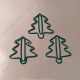 Christmas Tree Shaped Paper Clips | Cute Holiday Tree Clips | Custom Festive Stationery & Gifts (1 dozen,44*39 mm)