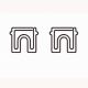 triumphal arch shaped paper clips, landmark decorative paper clips for branding & gifts