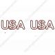 USA initials decorative paper clips, fun shaped paper clips