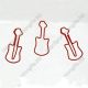 cute violin decorative paper clips, music shaped paper clips