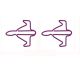 warplane shaped paper clips, fighter jet decorative paper clips
