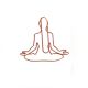 yoga decorative paper clips custom shaped paper clips for gifts