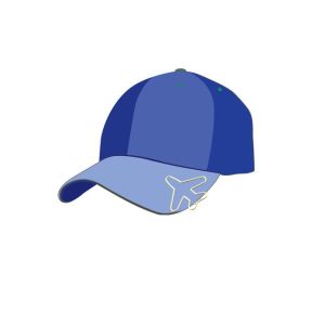 wire hat clips in the outline of airplane, aeroplane cap clips