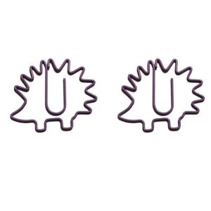 hedgehog shaped paper clips, fun animal paper clips for gifts & kids