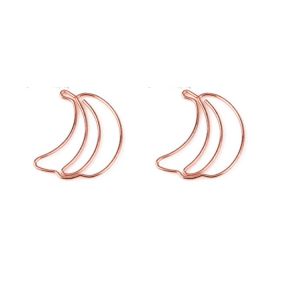 banana decorative paper clips, gold shaped paper clips for fruit-theme gifts