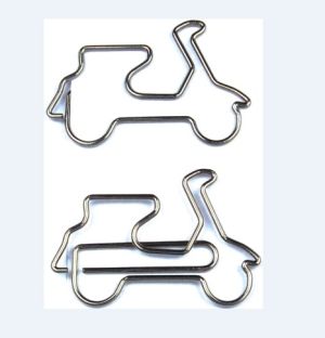 scooter shaped paper clips, fun decorative paper clips for gifts & accessories