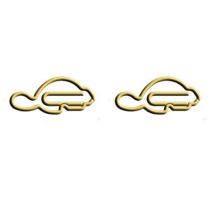 beaver animal shaped paper clips, fun decorative paper clips
