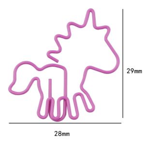 unicorn shaped paper clips, cute decorative paper clips for gifts & decoration