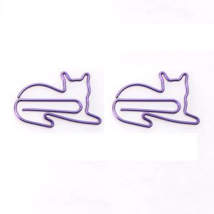 cat decorative paper clips, animal shaped paper clips