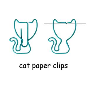 cat decorative paper clips, cute animal paper clips