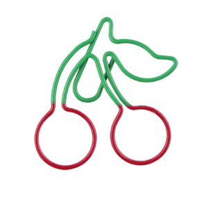 cherry shaped paper clips, cute decorative paper clips for sweet & summer themes