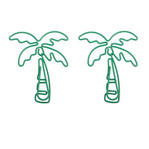 coconut palm shaped paper clips, fancy decorative paper clips for gifts & stationery