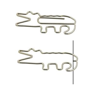 cute crocodile decorative paper clips, alligator gator shaped paper clips