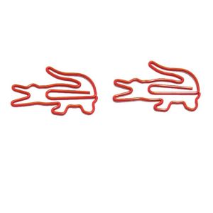 alligator shaped paper clips, crocodile decorative paper clips