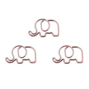 elephant shaped paper clips, animal-themed paper clips for gifts & accessories