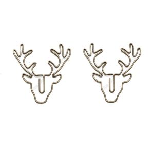 elk decorative paper clips, deer animal shaped paper clips for gifts & decor