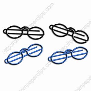 eyeglasses shaped paper clips, specs decorative paper clips