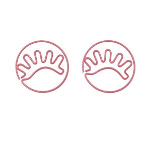 eyelash shaped paper clips, cute decorative paper clips