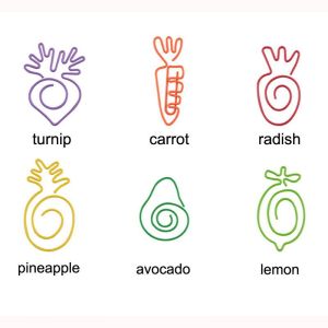 fruit decorative paper clips, fun shaped paper clips