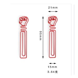 guesture fist jumbo paper clips, extra large paper clips