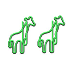 animal shaped paper clips, giraffe decorative paper clips for gifts & stationery