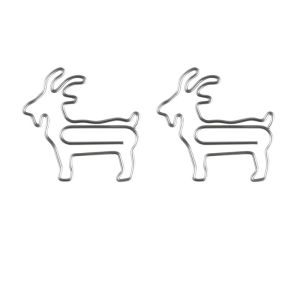 goat animal shaped paper clips, cute decorative paper clips for gifts and office