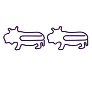 hippo decorative paper clips, animal shaped paper clips for kids & gifts