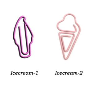 cute icecream shaped paper clips, fun promotional paper clips for branding & gifts