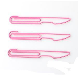 dinner knife shaped paper clips, cute decorative paper clips for gifts & accessories