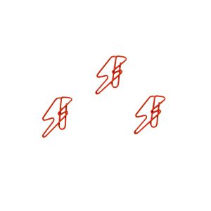bolt shaped paper clips, cute decorative paper clips
