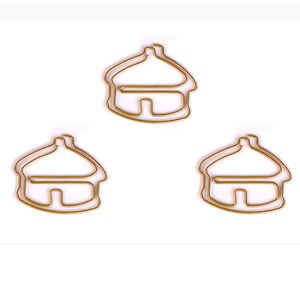 mongolian yurt shaped paper clips, cute decorative paper clips