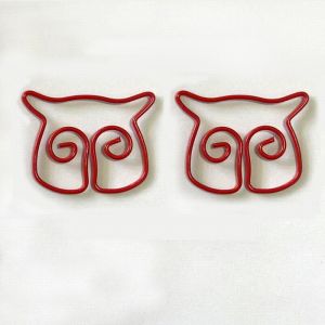 owl decorative paper clips, animal shaped paper clips for gifts & stationery