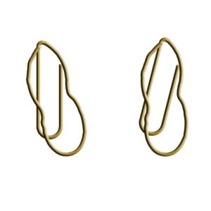 peanut shaped paper clips, cute decorative paper clips for gifts & food theme