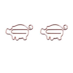 pig decorative paper clips, animal shaped paper clips for gifts & documents