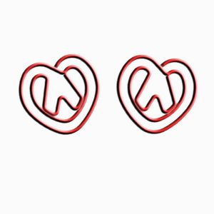 pretzel shaped paper clips, cute decorative paper clips