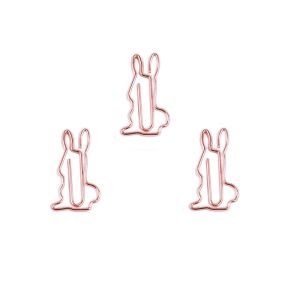 rabbit decorative paper clips, animal shaped paper clips for gifts & documents