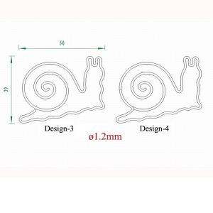 snail jumbo paper clips, cool large paper clips for gifts & documents