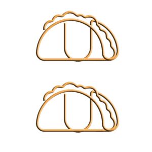 taco shaped paper clips, cute decorative paper clips for gifts & stationery