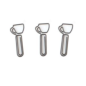 coffee cup paper clips, teacup shaped paper clips
