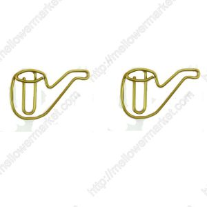 tobacco pipe decorative paper clips, fun shaped paper clips