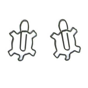 tortoise decorative paper clips, animal shaped paper clips for desk accessories